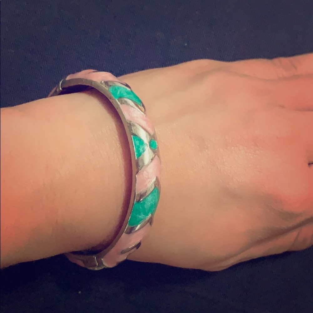 Turquoise and Pink bracelet